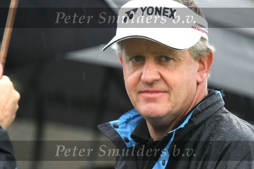 Zandvoort, 10 Augustus 2006
KLM Dutch open golf 2006
1e dag      Colin Montgomerie op de 10e tee met veel regen