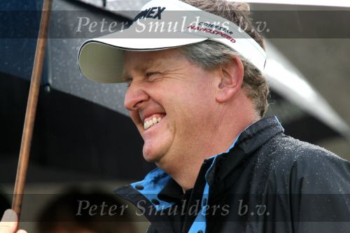 Zandvoort, 10 Augustus 2006
KLM Dutch open golf 2006
1e dag      Colin Montgomerie op de 10e tee met veel regen