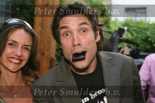 Amsterdam, 12 Juli 2006
Presentatie nieuw GSM Toestel type van Samsung X820 i.s.m. met Oger.  Daniel Boissevain met vrouw