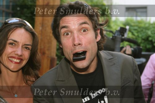 Amsterdam, 12 Juli 2006
Presentatie nieuw GSM Toestel type van Samsung X820 i.s.m. met Oger.  Daniel Boissevain met vrouw