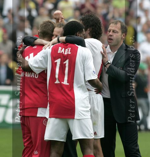 Rotterdam, 7 Mei 2006
Feyenoord stadion Gatorade Cup (KNVB-beker ) Seizoen 2005/2006
AJAX-PSV, eindstand 2-1
Danny Blind en Fred Grim