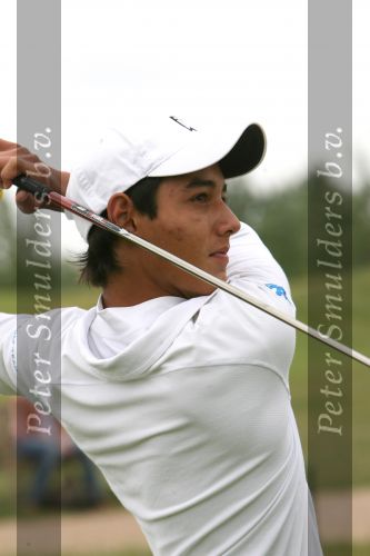 Halfweg, 4 Augustus 2006
Eerste ronde NK Strokeplay Heren op golfbaan 
David v d Dungen