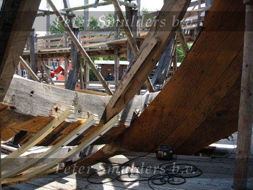 Lelystad, 12 Juli 2006 Scheepswerf De Batavia waar o.v. de 7 Provincieen is gebouwd
