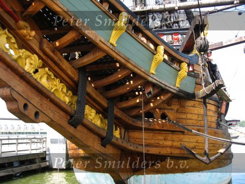 Lelystad, 12 Juli 2006 Scheepswerf De Batavia waar o.v. de 7 Provincieen is gebouwd