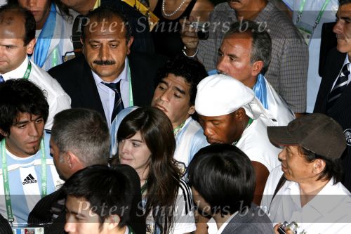 Frankfurt 21 juni 2006
Nederland tegen Argentinie tijdens de wk 2006 in duitsland.
Diego Maradona