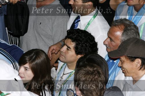 Frankfurt 21 juni 2006
Nederland tegen Argentinie tijdens de wk 2006 in duitsland.
Diego Maradona