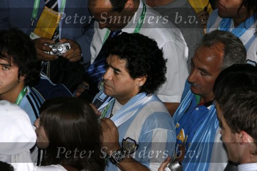 Frankfurt 21 juni 2006
Nederland tegen Argentinie tijdens de wk 2006 in duitsland.
Diego Maradona