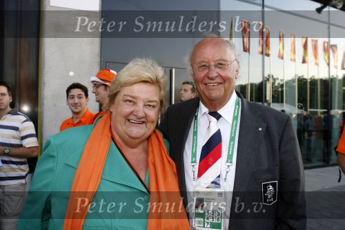Rankfurt 21 juni 2006
Nederland Argentinie op wk voetbal in duitsland.
Erica Terpstra en Tjieu Sprengers