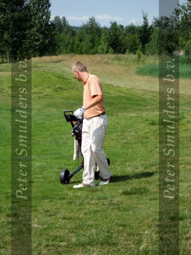 Halfweg, 5 Augustus 2006 
Ned. Kampioenschap D+H Strokeplay Golf 2006
Floris de Vries met zijn nieuwe haar-outfit