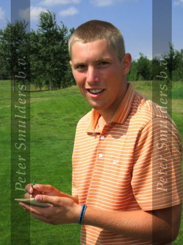 Halfweg, 5 Augustus 2006
Tweede ronde NK Strokeplay Heren op golfbaan 
Floris de Vries met zijn nieuwe kapsel