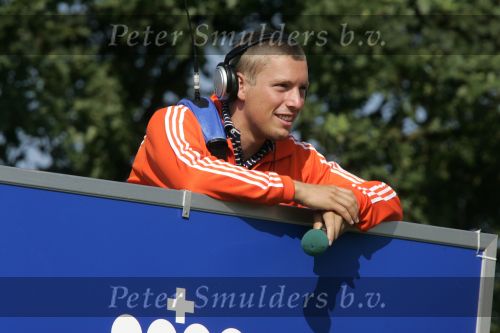 Zandvoort, 13 Augustus 2006
KLM Dutch Open Golf 2006 op de Kennemer golfclub.
Floris de Vries als Radioverslaggever