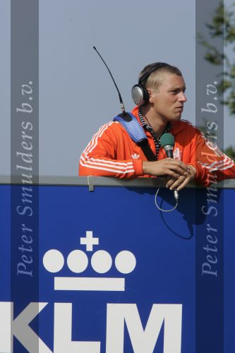 Zandvoort, 13 Augustus 2006
KLM Dutch Open Golf 2006 op de Kennemer golfclub.
Floris de Vries als Radioverslaggever