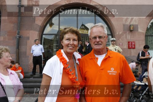 Frankfurt 21 juni 2006
Nederland tegen Argentinie tijdens wk in duitsland.
Foppe de Haan met vrouw