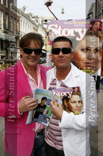 Amsterdam 26 april 2006
Presentatie nieuwe story door gerard Joling op de pc hooftstraat.
Gerard Joling en Rene Kistemaker