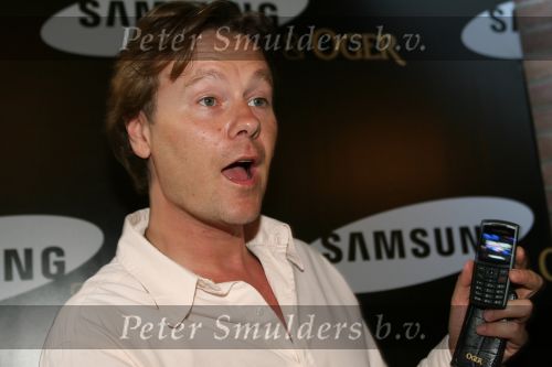 Amsterdam, 12 Juli 2006
Presentatie nieuw GSM Toestel type van Samsung X820 i.s.m. met Oger.  Gijs Staverman