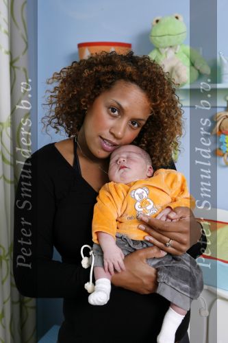 Diemen 21 mei 2006
Glennis Grace met haar vriend Moos en hun zoon Anthony Shane.