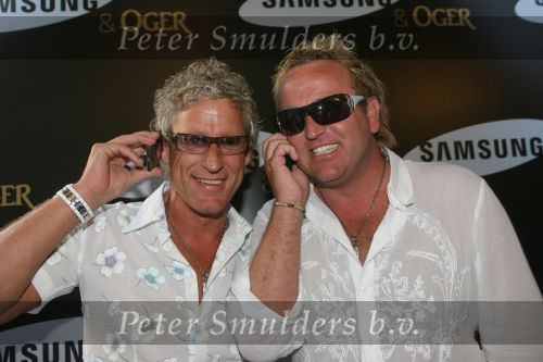 Amsterdam, 12 Juli 2006
Presentatie nieuw GSM Toestel type van Samsung X820 i.s.m. met Oger.  Gordon met zijn broer