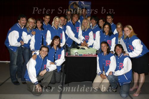 Amsterdam 21 augustus 2006
Presentatie Grease in de focus studios. Cast
Jim bakkum met Bettina Holwerda.
Peter Smulders bv