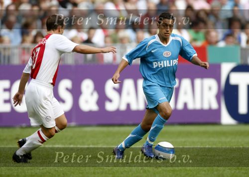 Amsterdam 13 augustus 2006
Ajax-PSV 3-1 om de johan Cruijff schaal in de arena.
Aissati en Wesley Sneijder
Peter Smulders bv