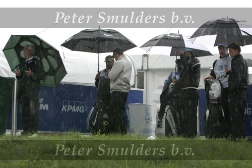 Zandvoort, 10 Augustus 2006
KLM Dutch open golf 2006
Hoofdstarter Ivor Robson met geheel rechts Reinier Saxton