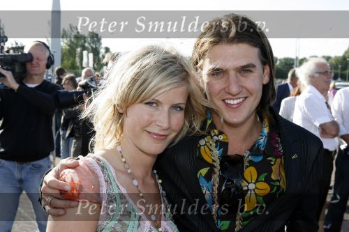 Amsterdam 14 juli 2006
Premiere Cirque du Soleil Alegria.
Jacob Krabbe  met een  vriendin