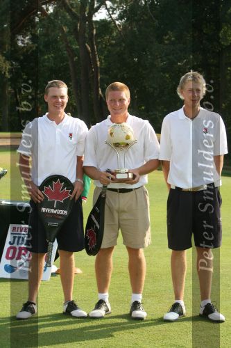 Molenschot, 22 Juli 2006
Golfclub Toxandria, Internationaal Golftoernooi Riverwoods 
Midden James Smith (2e)