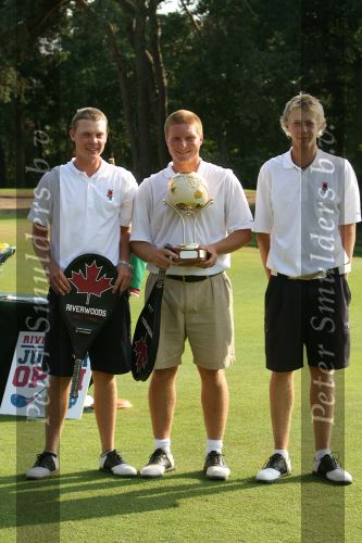 Molenschot, 22 Juli 2006
Golfclub Toxandria, Internationaal Golftoernooi Riverwoods 
Midden James Smith (2e)