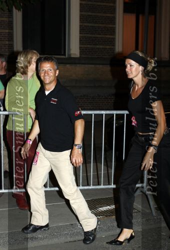 Amsterdam 31 juli 2006
Jan Lammers met zijn vriendin bij het amstel hotel.
