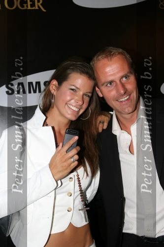 Amsterdam, 12 Juli 2006
Presentatie nieuw GSM Toestel type van Samsung X820 i.s.m. met Oger.  Jeroen v d Mast met Wendy Dubbelt