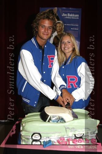 Amsterdam 21 augustus 2006
Presentatie Grease in de focus studios.
Jim bakkum met Bettina Holwerda.
Peter Smulders bv