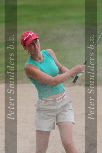 Best, 28 t/m 30 Juli 2006
NK Matchplay 2006 Golf Dames & Heren op BEST GCCRamon 
Kampioene Joan v d Kraats vanuit de bunker met een mooie bunkerslag