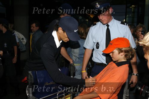 Schiphol 26 juni 2006
Aankomst nederlands elftal na wk.
Kalid Boulahrouz
Peter Smulders bv