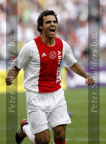 Amsterdam 13 augustus 2006
AJAX-PSV 3-1 om de Johan Cruyffschaal in de arena.
Kenneth Perez blij na de 2-1
Peter Smulders bv