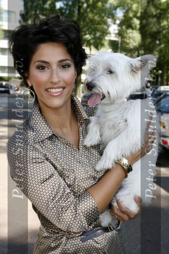 Amsterdam 16 juli 2006
OPening honden spa in het hilton hotel
Kristina Bozilovic met hond