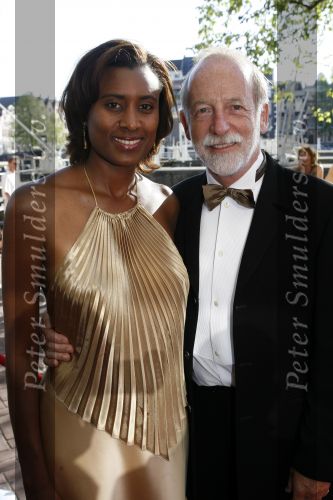 Amsterdam 15 juli 2006
Premiere Rembrandt in Carre.
Laetitia Griffith met man