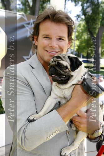 Amsterdam 16 juli 2006
OPening honden spa in het hilton hotel
Leco v Zadelhoff met zijn  hond