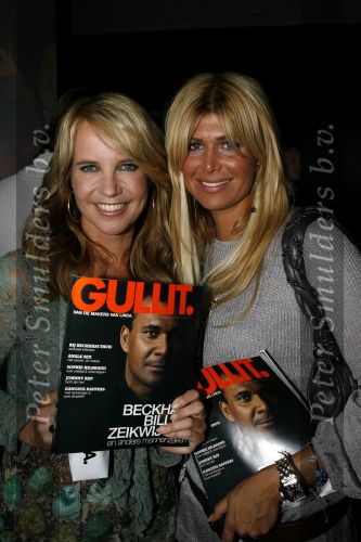 Amsterdam 19 mei 2006
Presentatie blad Gullit in vak zuid.
Linda de Mol met Estelle Gullit