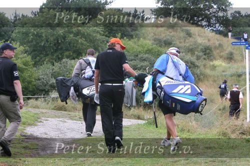 Zandvoort, 10 Augustus 2006
KLM Dutch open golf 2006
1e dag      Maarten Lafeber  met zijn caddy