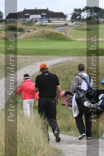 Zandvoort, 10 Augustus 2006
KLM Dutch open golf 2006
1e dag      Maarten Lafeber met op de achtergrond het clubhuis van de Kennemer Golfclub