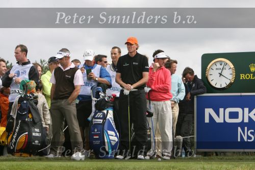 Zandvoort, 10 Augustus 2006
KLM Dutch open golf 2006
1e dag      Maarten Lafeber met naast hem Paul McGinley