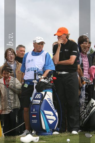 Zandvoort, 10 Augustus 2006
KLM Dutch open golf 2006
1e dag      Maarten Lafeber met zijn caddy