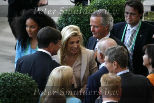 Frankfurt 21 juni 2006
Nederland tegen argentinie op de wk voetbal 2006 in duitsland.
Prinses Maxima en Jan Peter Balkenende en Pieter v Vollenhoven