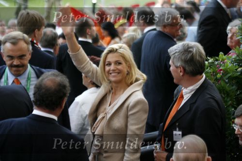 Frankfurt 21 juni 2006
Nederland tegen argentinie op de wk voetbal 2006 in duitsland.
Prinses Maxima en Prins Willem Alexander