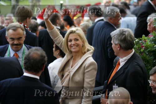 Frankfurt 21 juni 2006
Nederland tegen argentinie op de wk voetbal 2006 in duitsland.
Prinses Maxima en Prins Willem Alexander