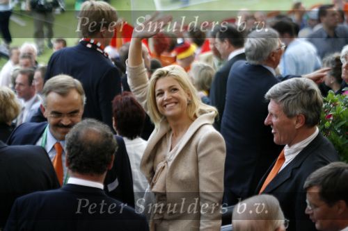 Frankfurt 21 juni 2006
Nederland tegen argentinie op de wk voetbal 2006 in duitsland.
Prinses Maxima en Prins Willem Alexander