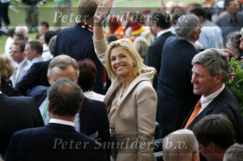 Frankfurt 21 juni 2006
Nederland tegen argentinie op de wk voetbal 2006 in duitsland.
Prinses Maxima en Prins Willem Alexander