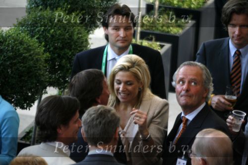 Frankfurt 21 juni 2006
Nederland tegen argentinie op de wk voetbal 2006 in duitsland.
Prinses Maxima enTheo Dietz