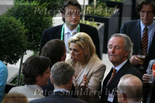 Frankfurt 21 juni 2006
Nederland tegen argentinie op de wk voetbal 2006 in duitsland.
Prinses Maxima enTheo Dietz