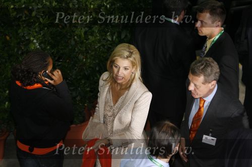 Frankfurt 21 juni 2006
Nederland tegen argentinie op de wk voetbal 2006 in duitsland.
Prinses Maxima en Prins Willem Alexander