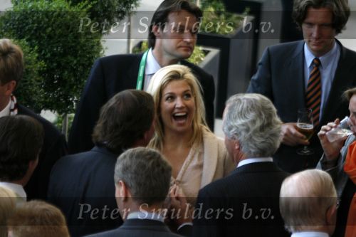 Frankfurt 21 juni 2006
Nederland tegen argentinie op de wk voetbal 2006 in duitsland.
Prinses Maxima enTheo Dietz